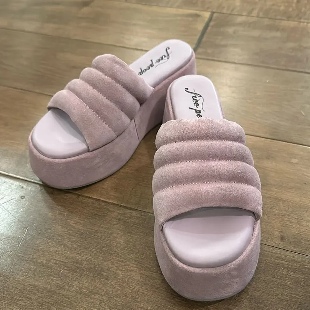 FREE PEOPLE Almost Paradise Platform Sandals / Orchid / US 6